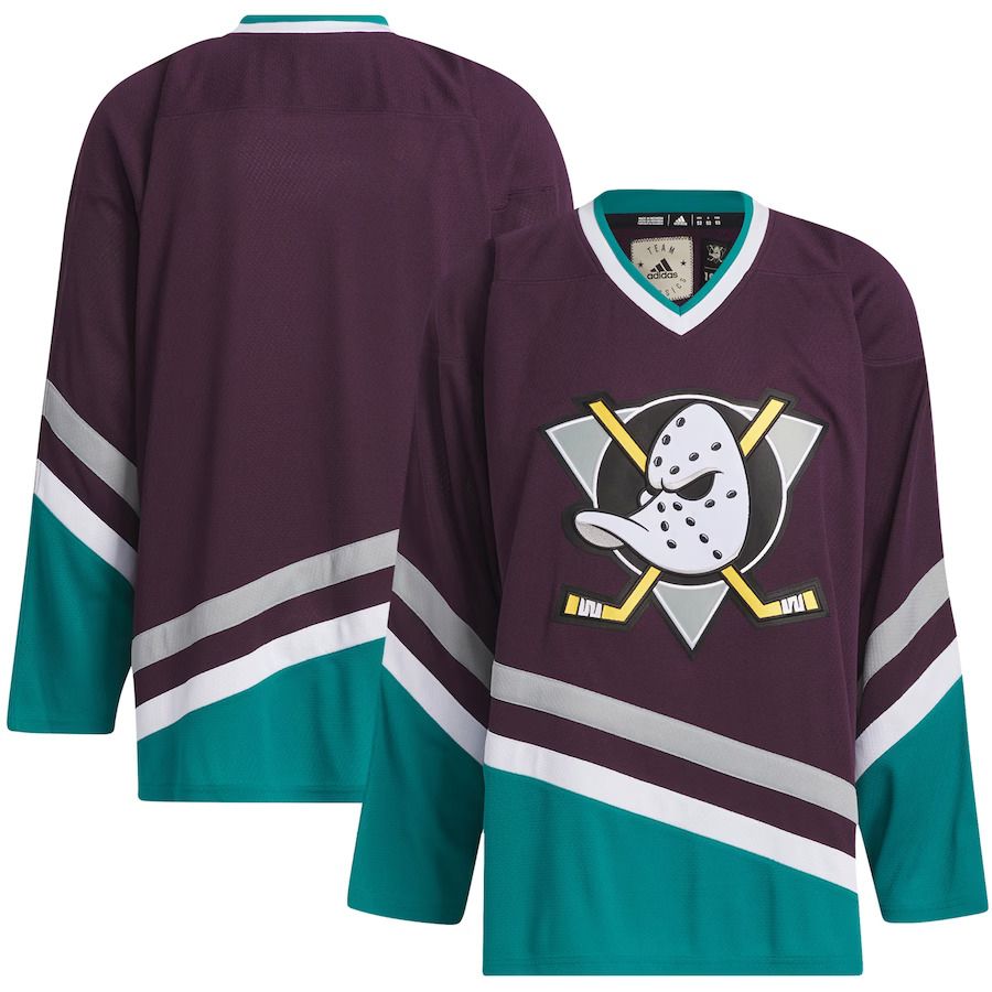 Men Anaheim Ducks adidas Purple Team Classic NHL Jersey->customized nhl jersey->Custom Jersey